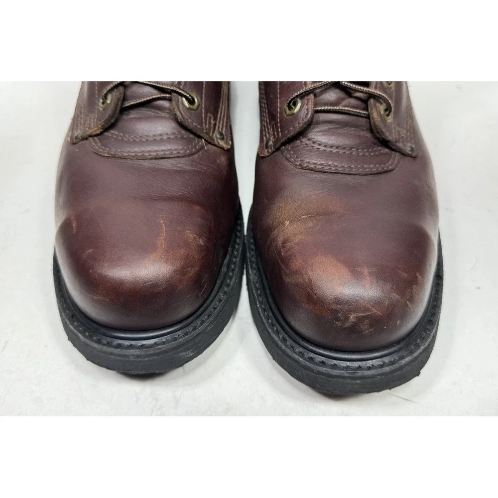 Carolina Grizzly Brown Hi Top‎ Steel Toe Boots USA Made Men's Size 13 3E 8510
